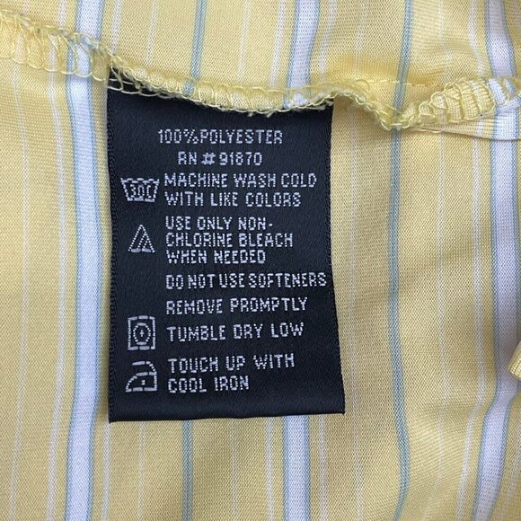Lone Cypress by Pebble Beach Yellow Stripe Men’s Golf Polo Size Large - Picture 6 of 10
